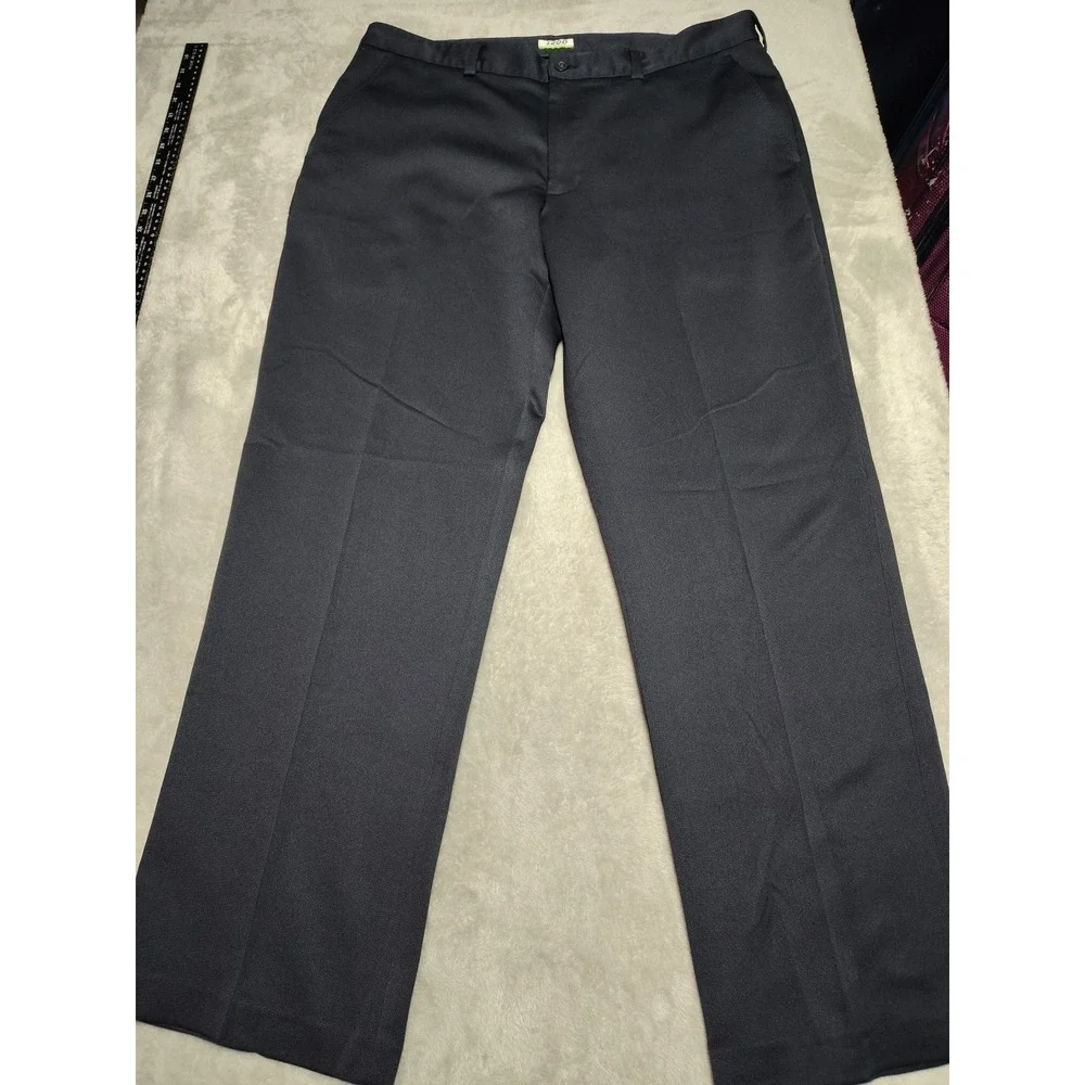 Izod Golf Pants Men 38x32 Navy Blue Chino Performance Stretch Comfort Straight